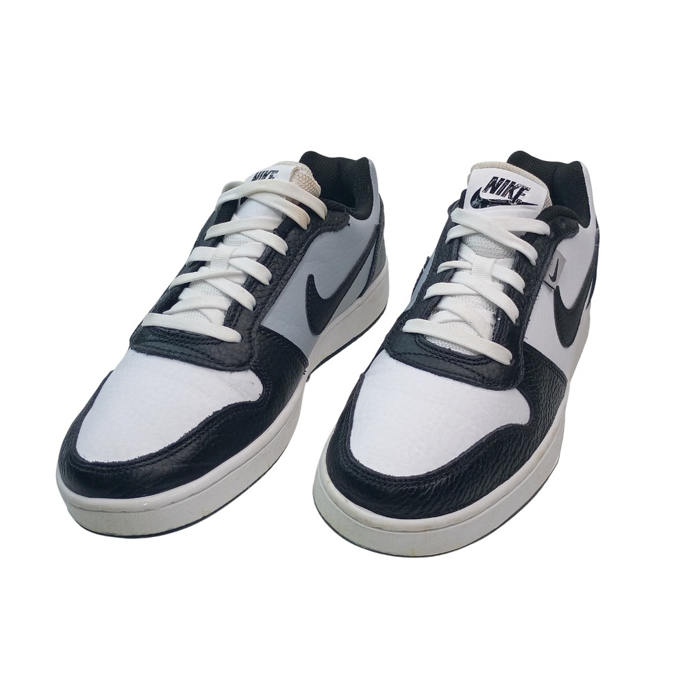 Nike Ebernon Low White Black Grey Sneakers‎ AQ1774-102 Mens Size 7.5